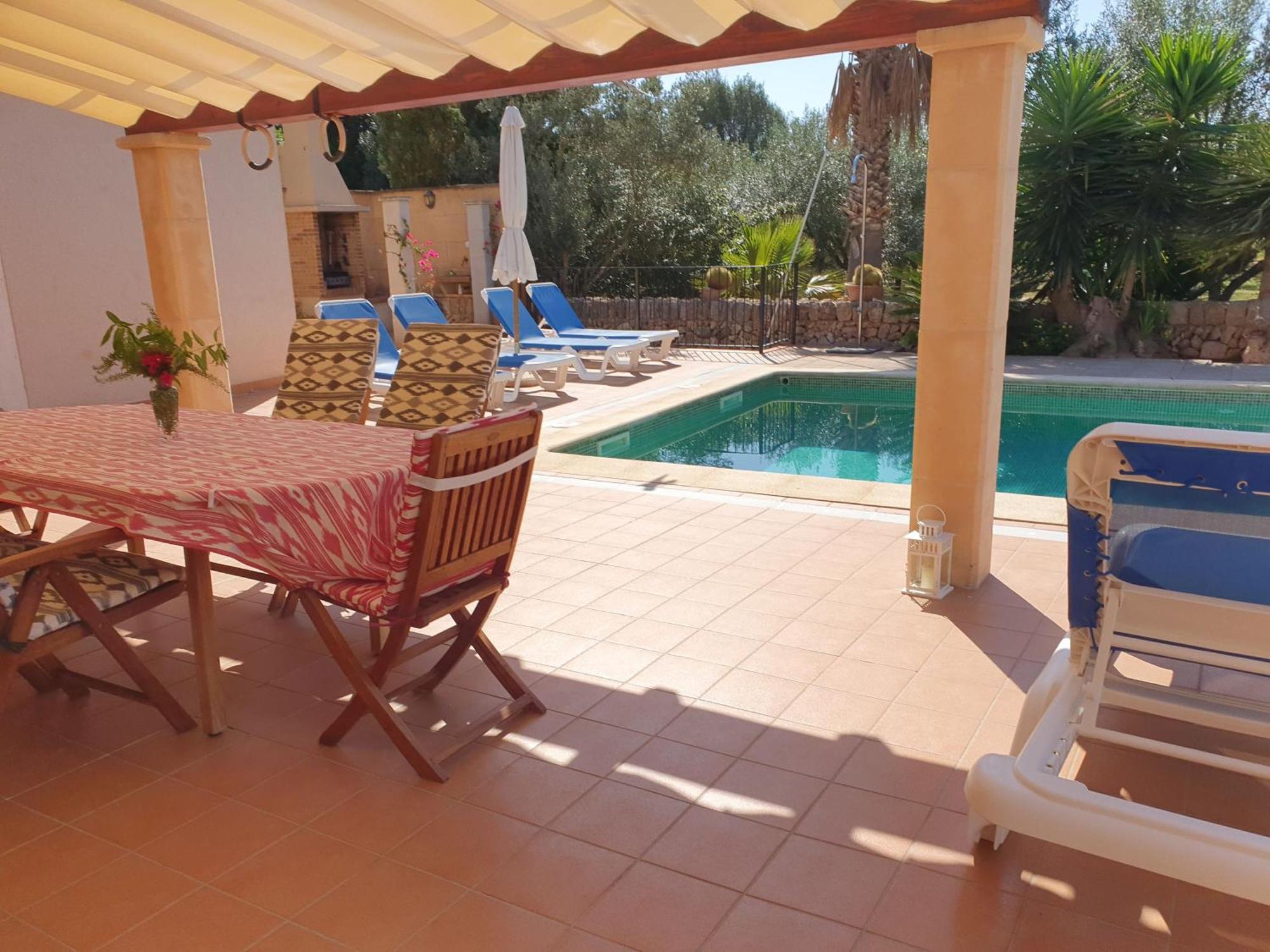 Finca rústica con piscina Cas Padrins de Campos Campos (Mallorca) Exterior foto