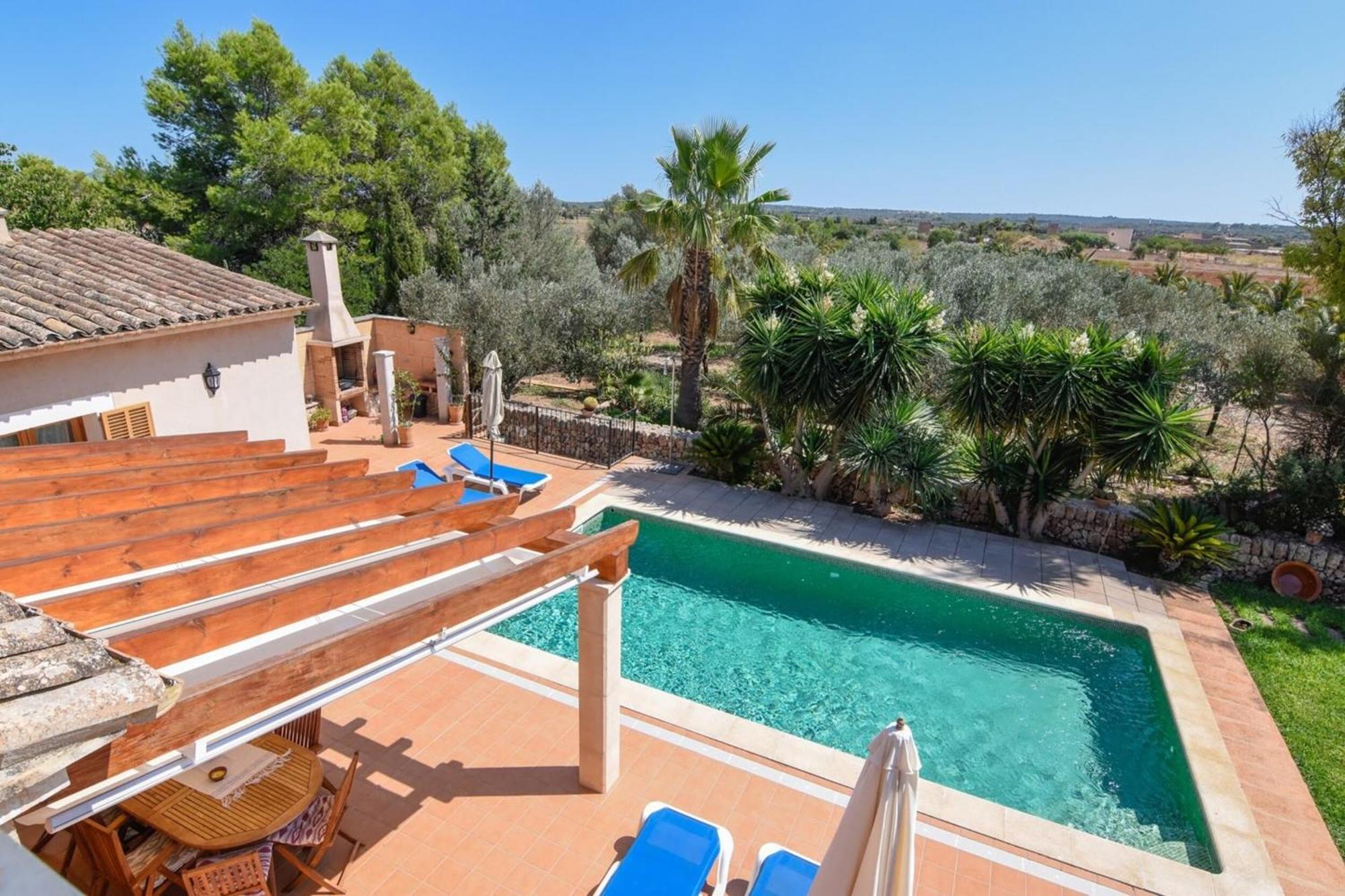 Finca rústica con piscina Cas Padrins de Campos Campos (Mallorca) Exterior foto