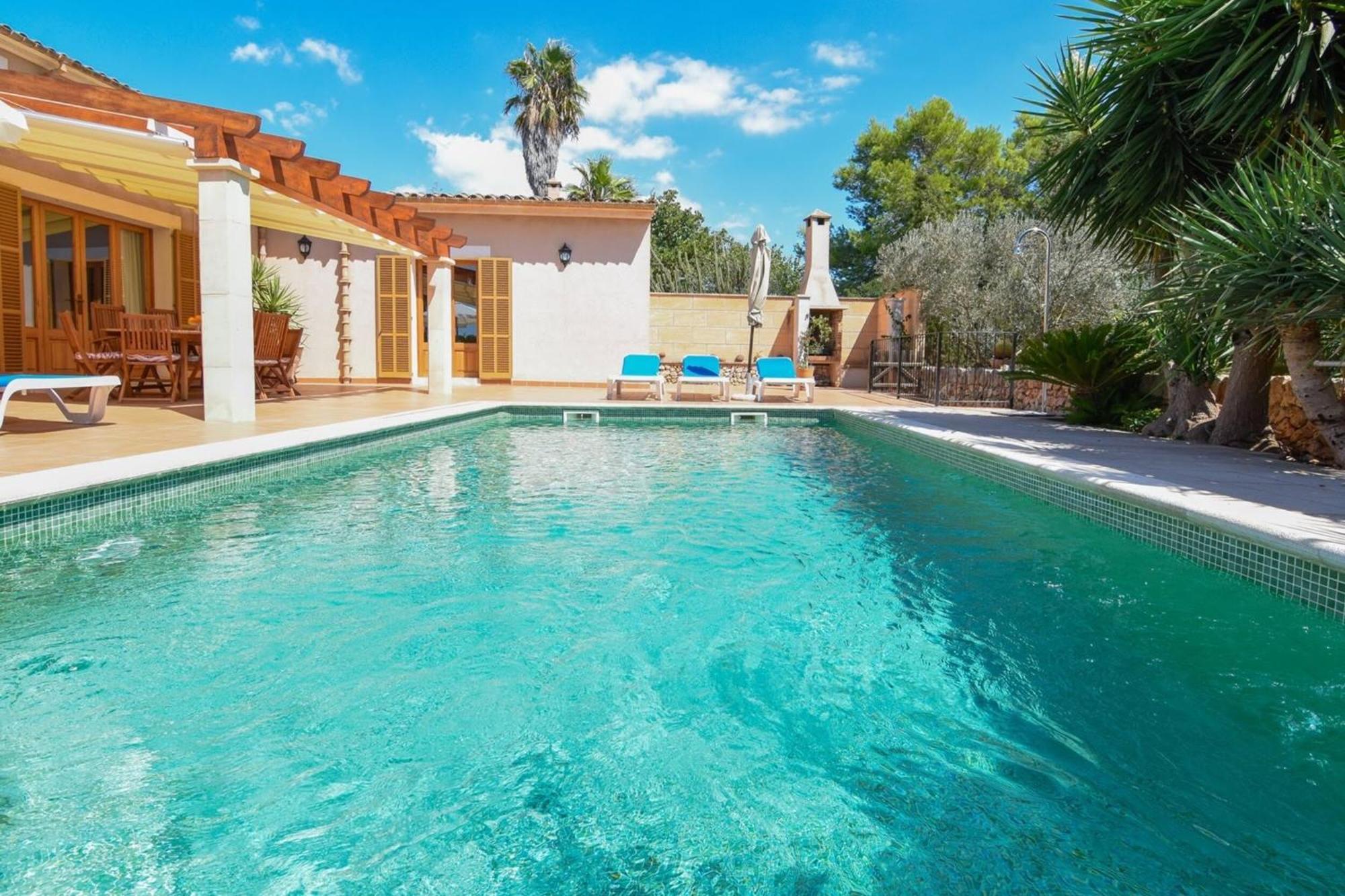 Finca rústica con piscina Cas Padrins de Campos Campos (Mallorca) Exterior foto