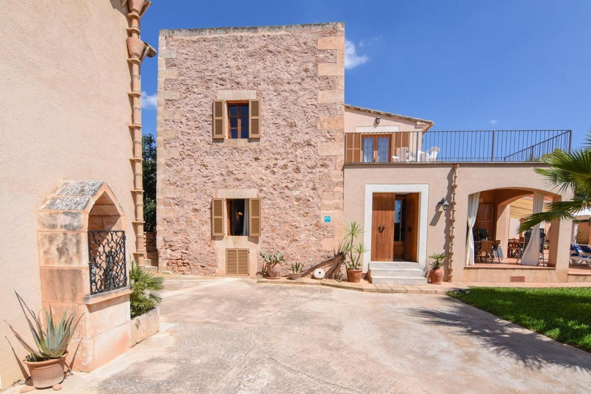 Finca rústica con piscina Cas Padrins de Campos Campos (Mallorca) Exterior foto