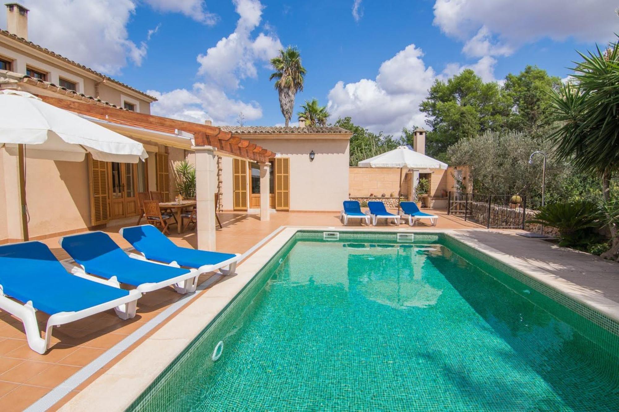 Finca rústica con piscina Cas Padrins de Campos Campos (Mallorca) Exterior foto