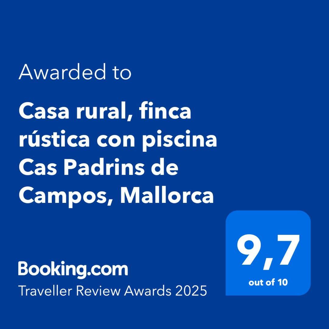 Finca rústica con piscina Cas Padrins de Campos Campos (Mallorca) Exterior foto