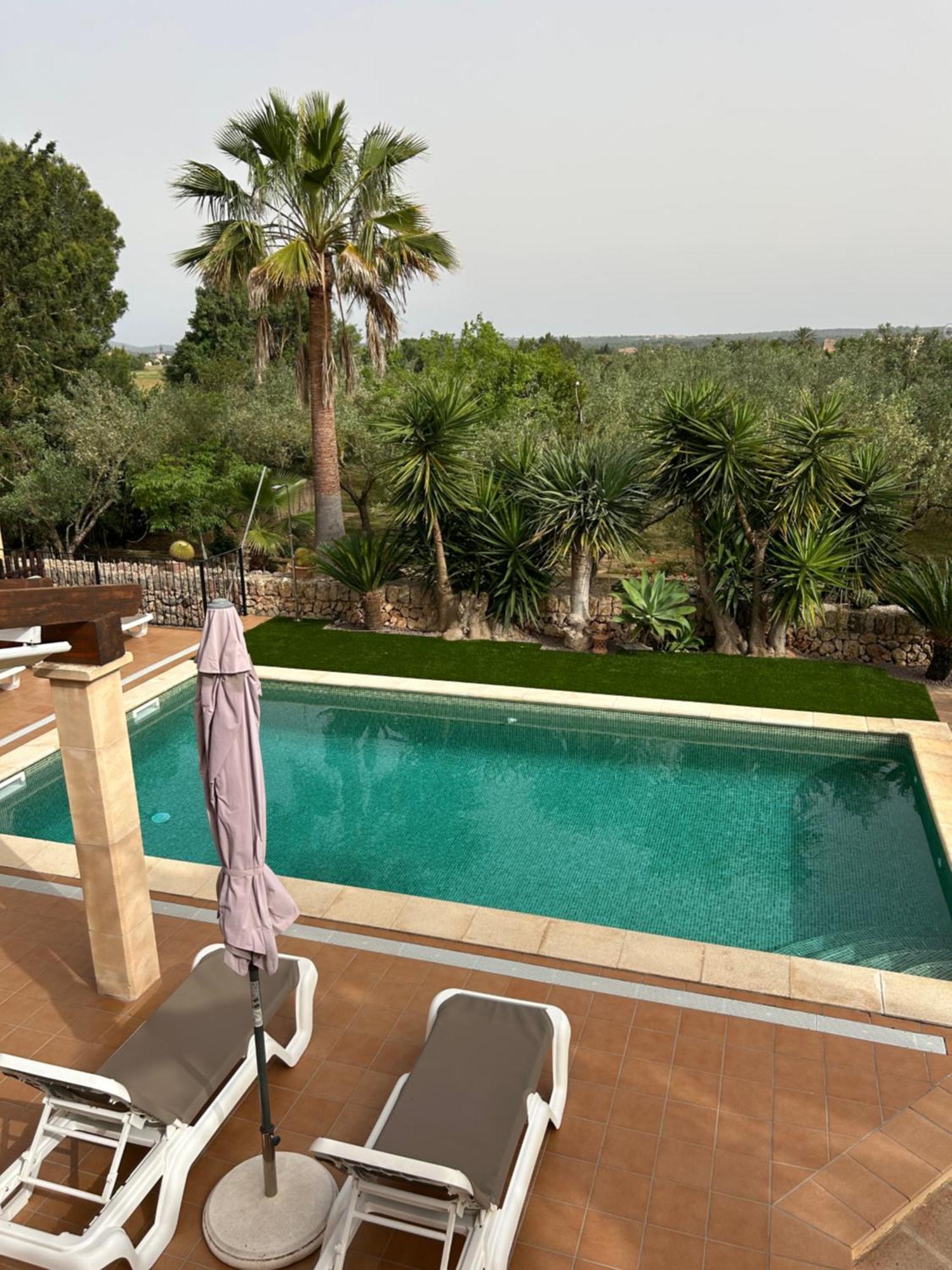 Finca rústica con piscina Cas Padrins de Campos Campos (Mallorca) Exterior foto