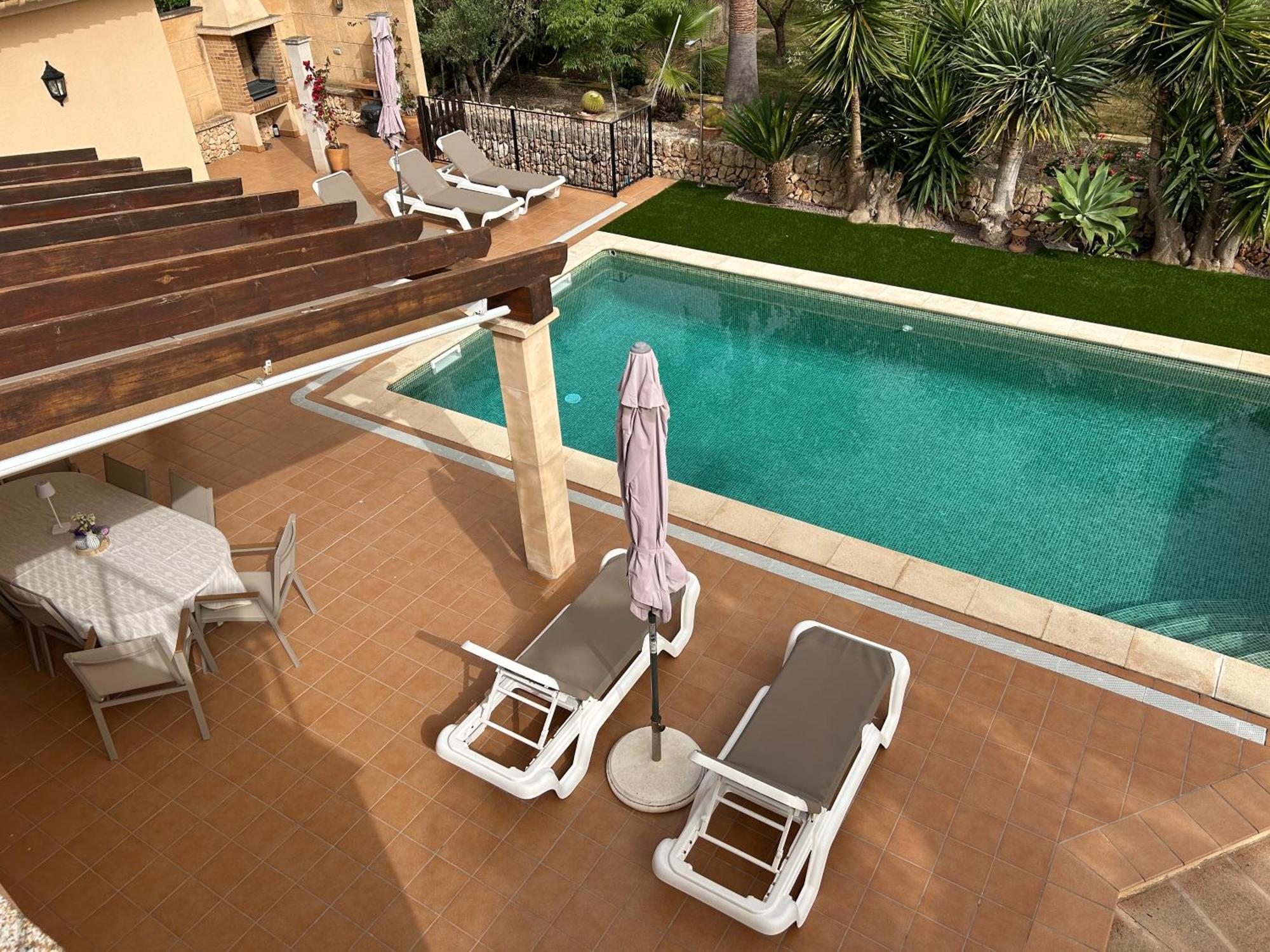 Finca rústica con piscina Cas Padrins de Campos Campos (Mallorca) Exterior foto