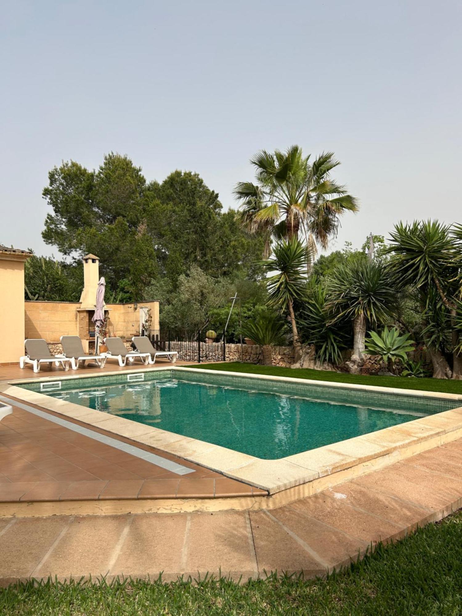 Finca rústica con piscina Cas Padrins de Campos Campos (Mallorca) Exterior foto
